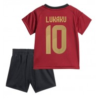 Belgien Romelu Lukaku #10 Replika babykläder Hemmaställ Barn EM 2024 Kortärmad (+ korta byxor)